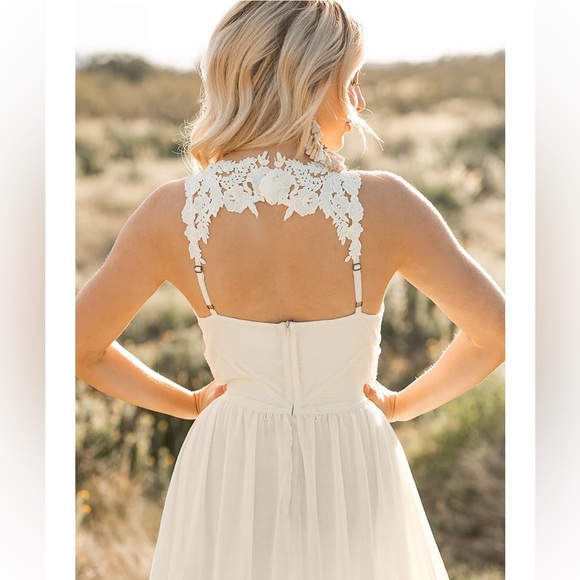 New joyfolie maia impact dress in cream tulle high low Ballgown wedding dress - Picture 15 of 16